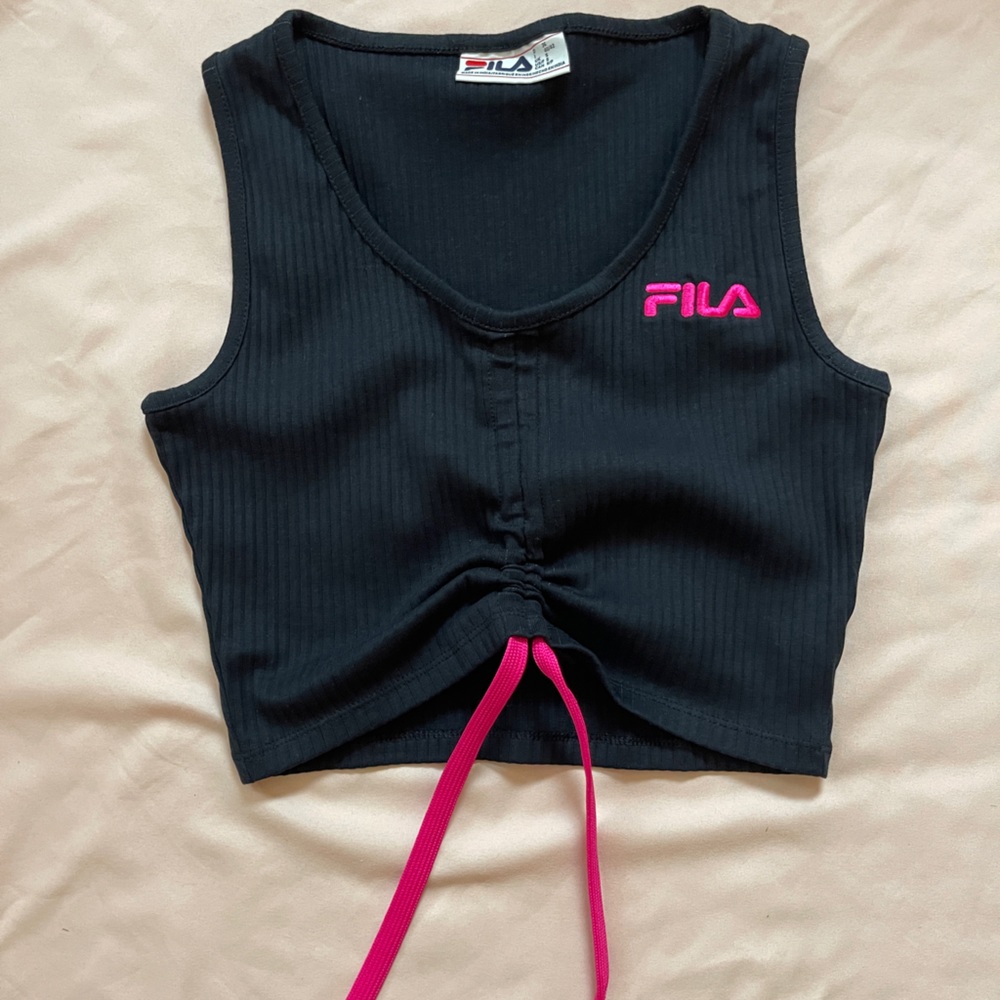 Fila crop top with adjustable front string Size Woman Small